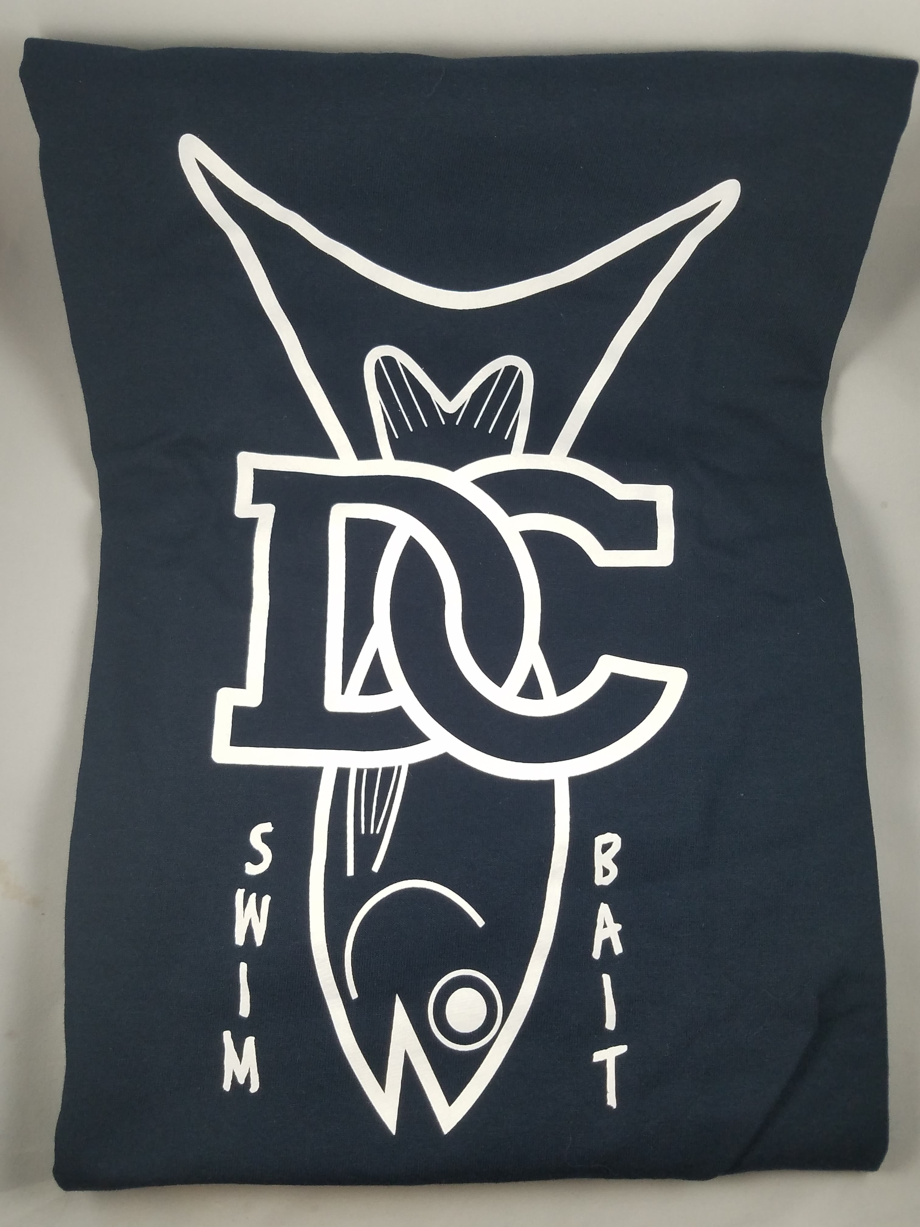MDC Swimbait Short Sleeve T-Shirt Navy Blue – M.D. Custom Swimbaits